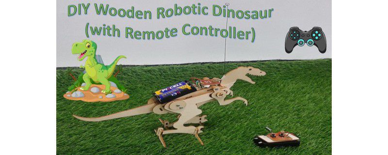 DIY Wooden Robotic Dinosaur (with Remote Control)