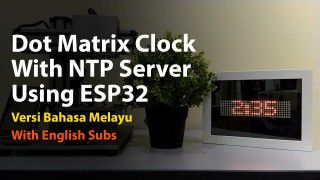 Dot Matrix Clock With NTP Server Using ESP32