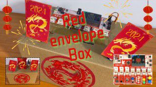 Red envelope Box กล่องเก็บและนับจำนวนอั่งเปาจาก ชุด EDU:BIT