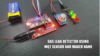 Gas Detector Using The MQ2 Sensor on Maker NANO
