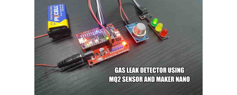 Gas Detector Using The MQ2 Sensor on Maker NANO
