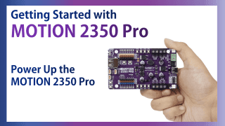 Power Up the MOTION 2350 Pro