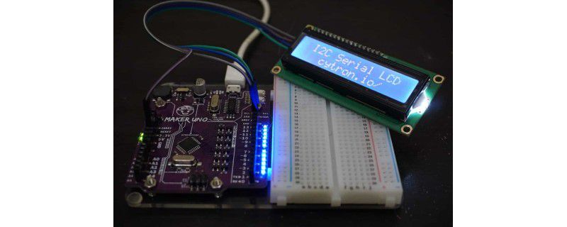 Getting Started of I2C Serial LCD with Arduino (Maker UNO)