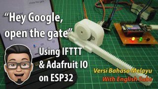 Google Assistant Controlled Stepper Motor Using IFTTT and Adafruit IO on ESP32