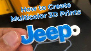 How to 3D Print Multicolor Models with a Single Extruder Using Cura
