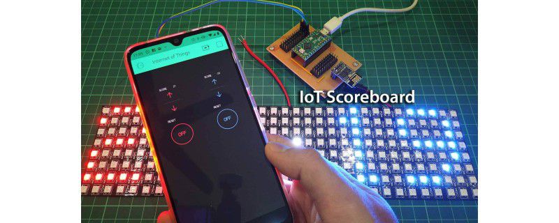 IoT Scoreboard Using Teensy and ESP8266 with Blynk App
