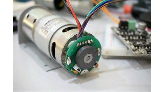 Measuring DC Motor RPM Through Built-in Hall Sensor Encoder