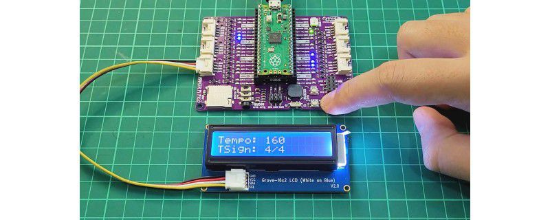 Metronome Maker Pi Pico, programmed with CircuitPython