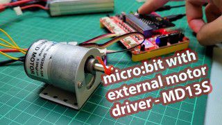 micro:bit with external motor driver - MD13S