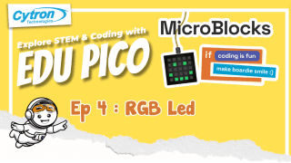 Microblocks with EDU PICO : RGB Led