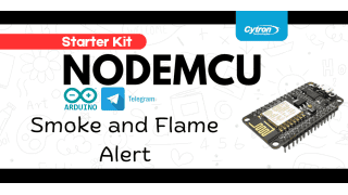 NodeMCU Kit using Telegram : Smoke and Flame Alert System