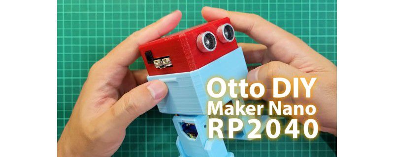 Otto DIY robot head for Maker Nano RP2040