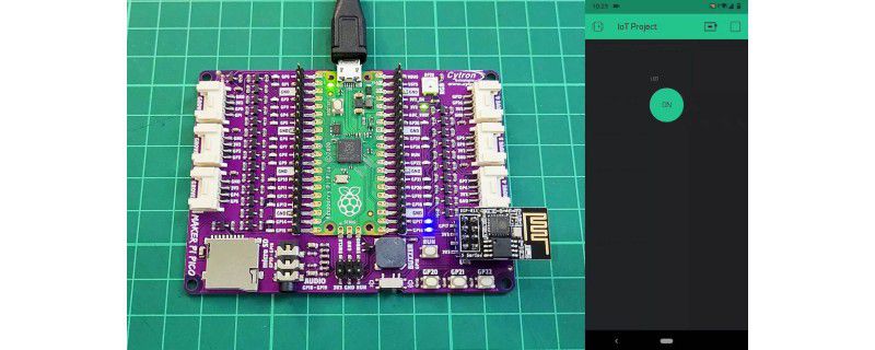 Program Maker Pi Pico and ESP01 with Blynk IoT App using Arduino IDE