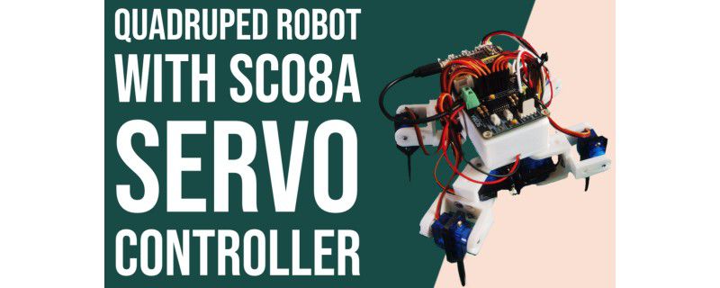 Quadruped Robot with SC08A Servo Controller