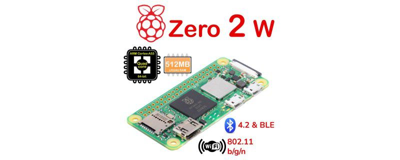 Raspberry pi zero 2 w quad-core 64-bit Cortex-A53 bluetooth ble