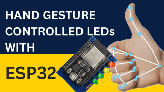 ESP32 Hand Gesture Control with Mediapipe and OpenCV