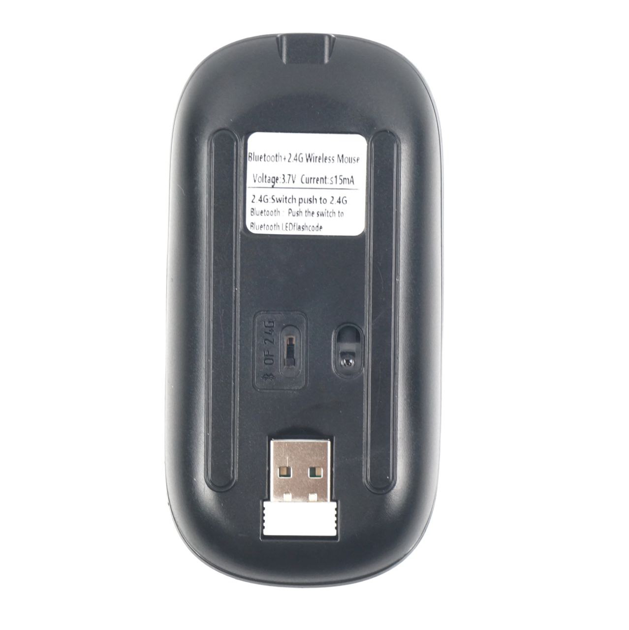 Wireless Keyboard Mouse Combo Rechargeable-Black