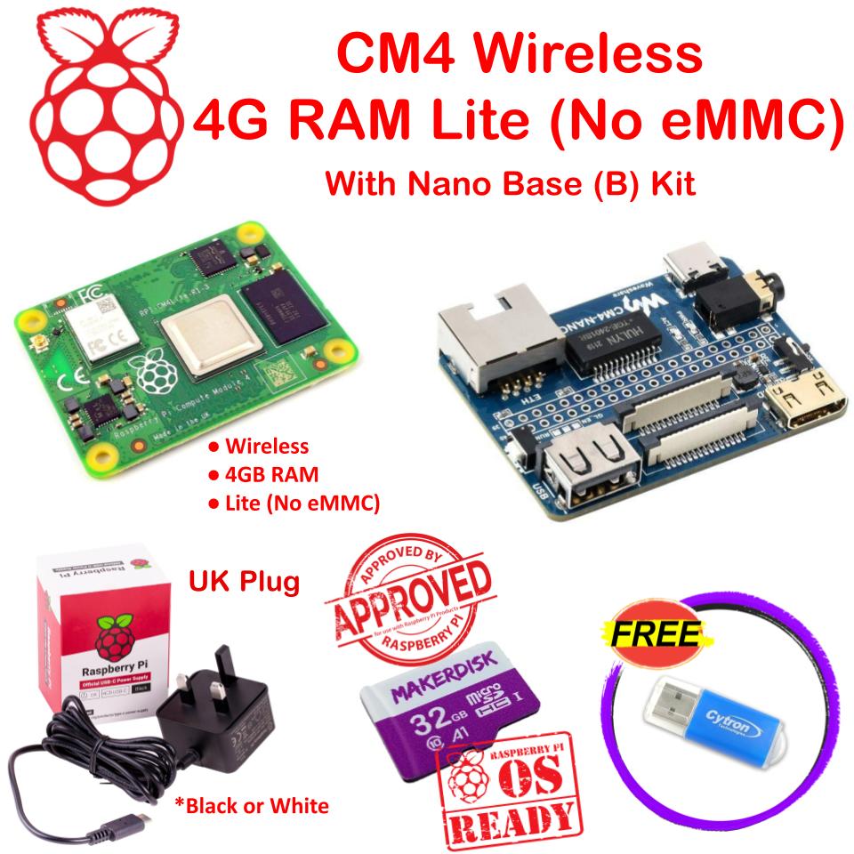 Nano Base (B) Board For Raspberry Pi CM4 And Kits