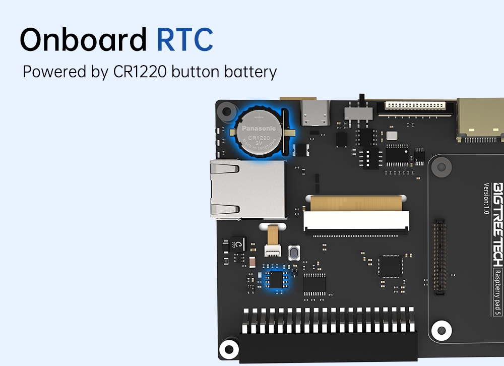 Raspberry Pad 5 - 5-inch IPS Capacitive Touch Screen for CM4 and Kits