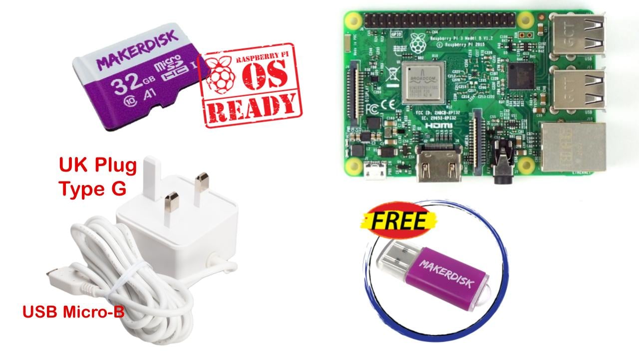 Raspberry Pi 3 Model B and Kits