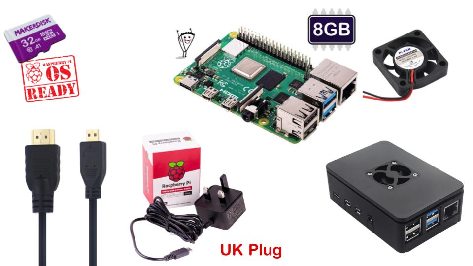 Raspberry Pi 4 Model B 8GB (Made in UK) - A2itronic