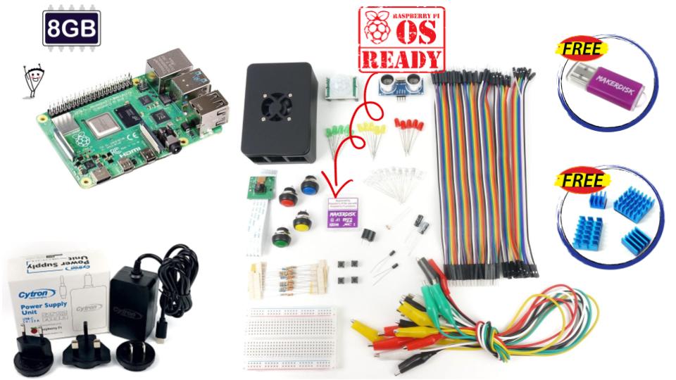 Raspberry Pi 4 Model B Beginner Kit