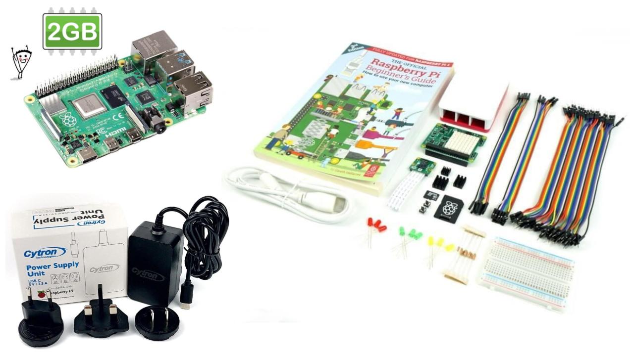 Raspberry Pi 4 Model B Beginner Kit V2-UK Plug