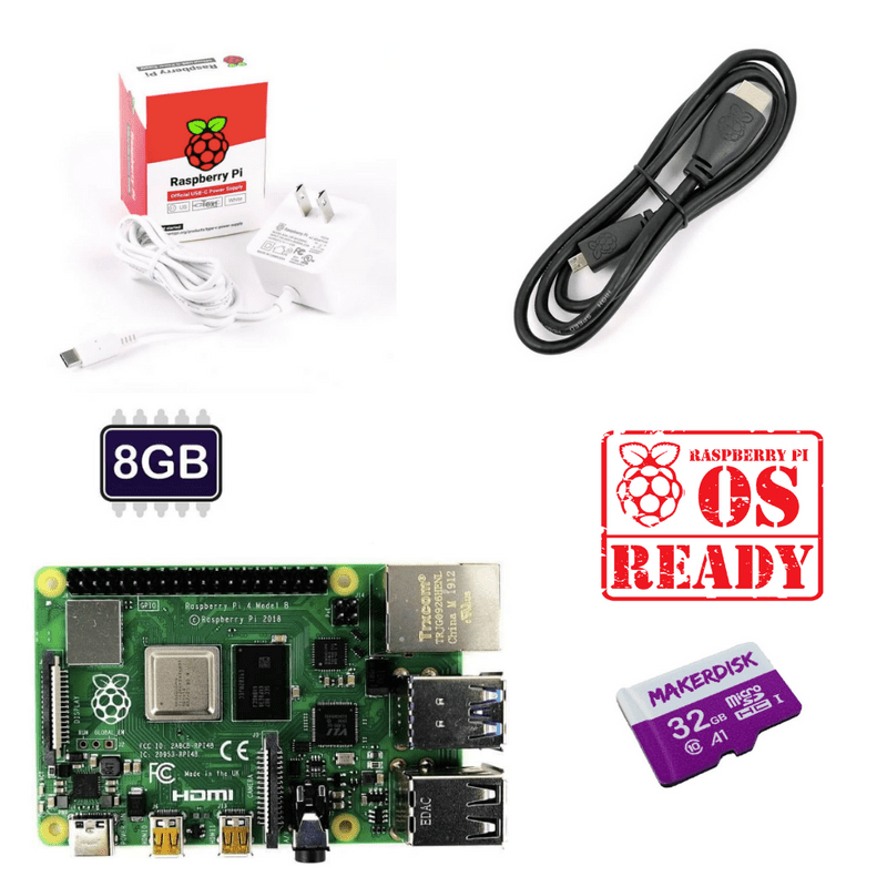 Raspberry Pi 4 Model B 8GB and Kits