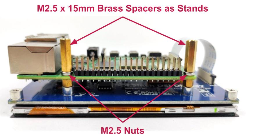 2.5mm x 15mm Brass Spacer Kit for Electronic Boards and Raspberry Pi