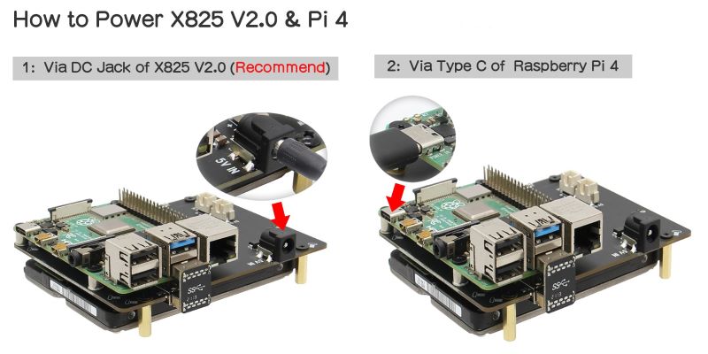 USB3.0 To 2.5" SSD Expansion Board For RPi4B (V2.0)