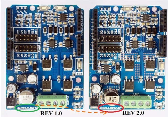 arduino motor shield comparison - Front