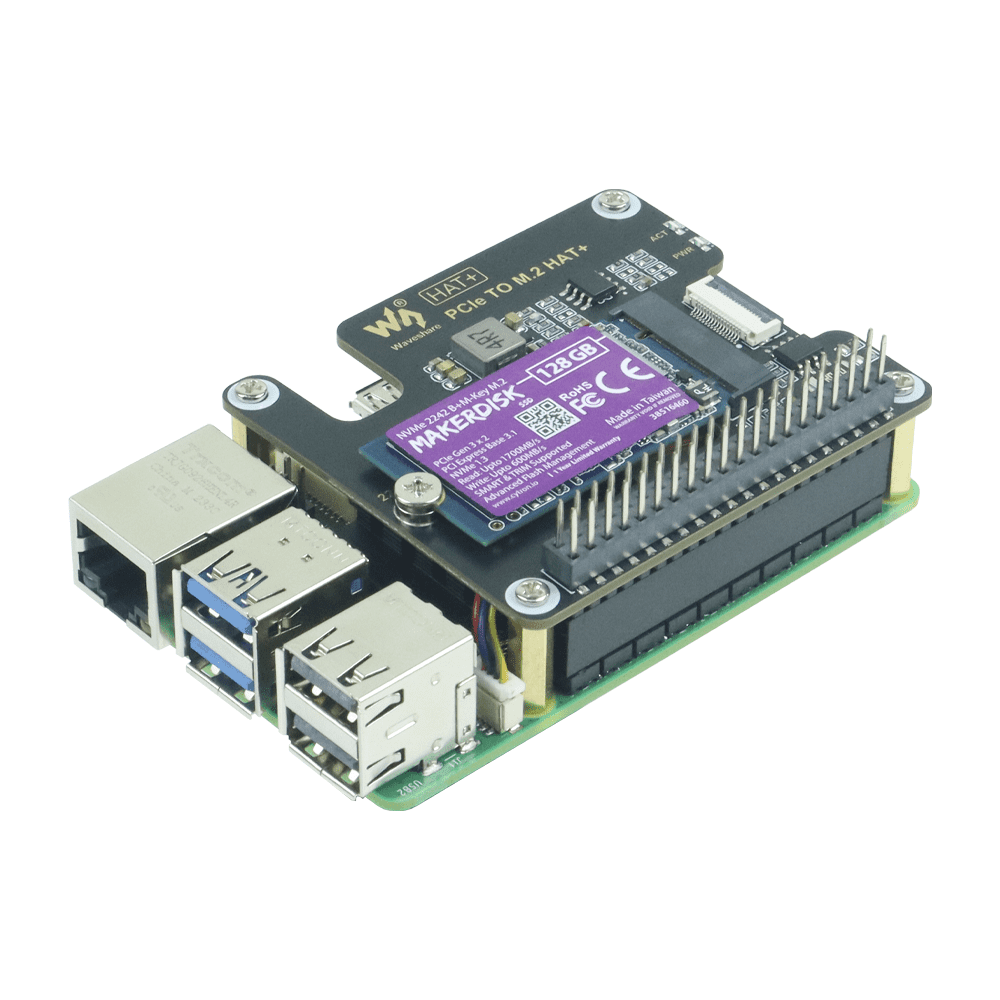 NVMe 2242 M-Key MakerDisk SSD (Preloaded with RPi OS)