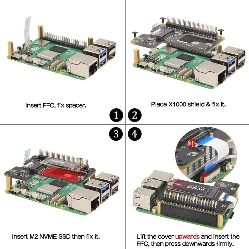 PCIe Hat For Raspberry Pi 5 With MakerDisk NVMe SSD