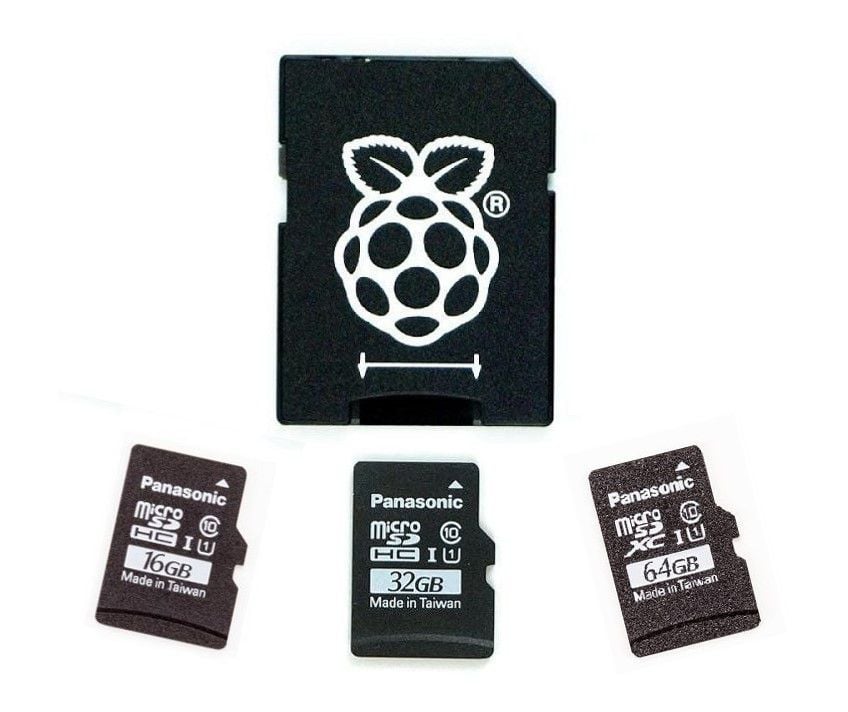 Official Raspberry Pi NOOBS A1 microSD Card in 16GB, 32GB or 64GB