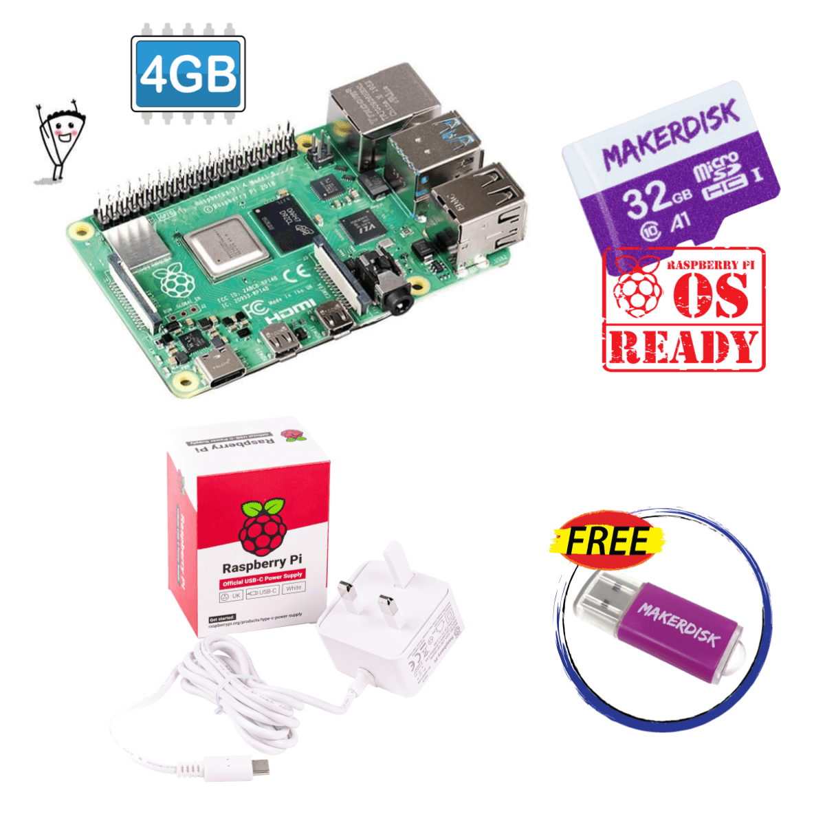 Raspberry Pi 4 Model B - 4GB