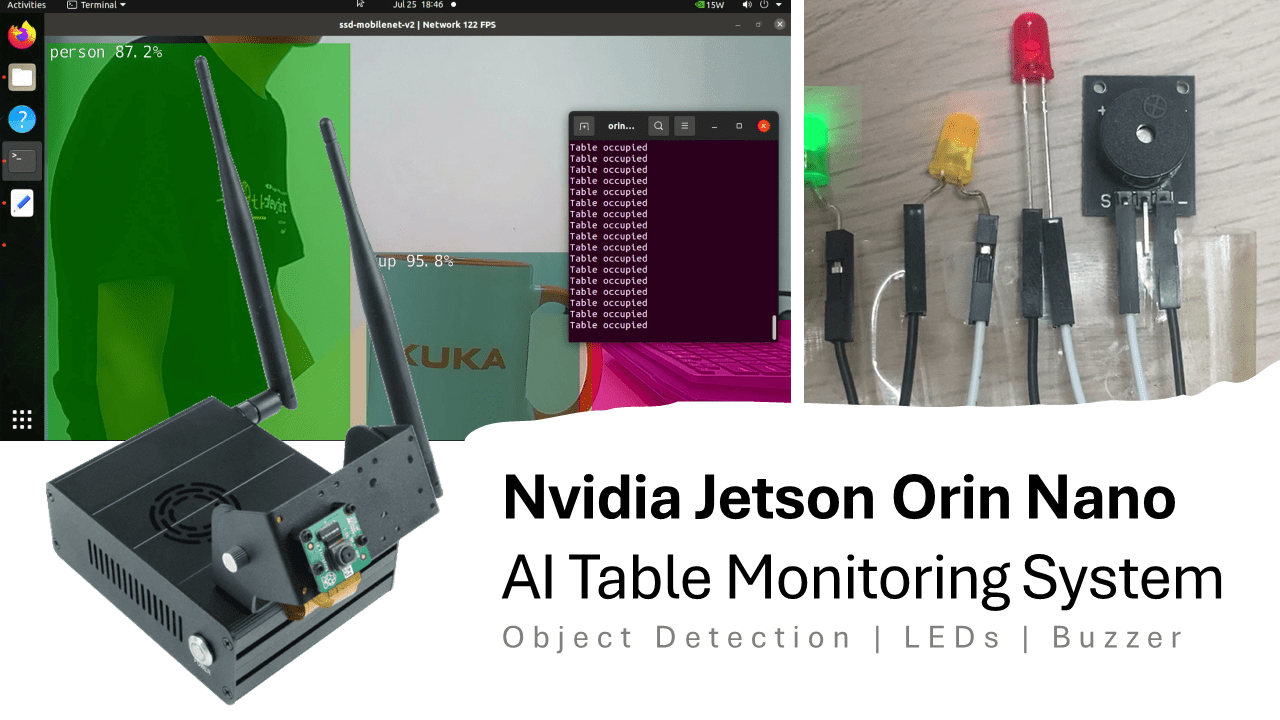 AI Table Monitoring System with Nvidia Jetson Orin Nano 