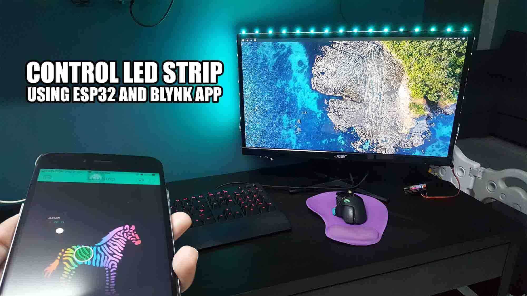 Control LED Strip Using ESP32 and Blynk App