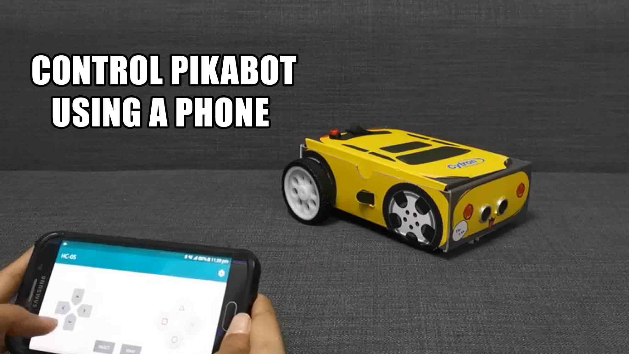 Control PikaBot Using a Phone Through Bluetooth