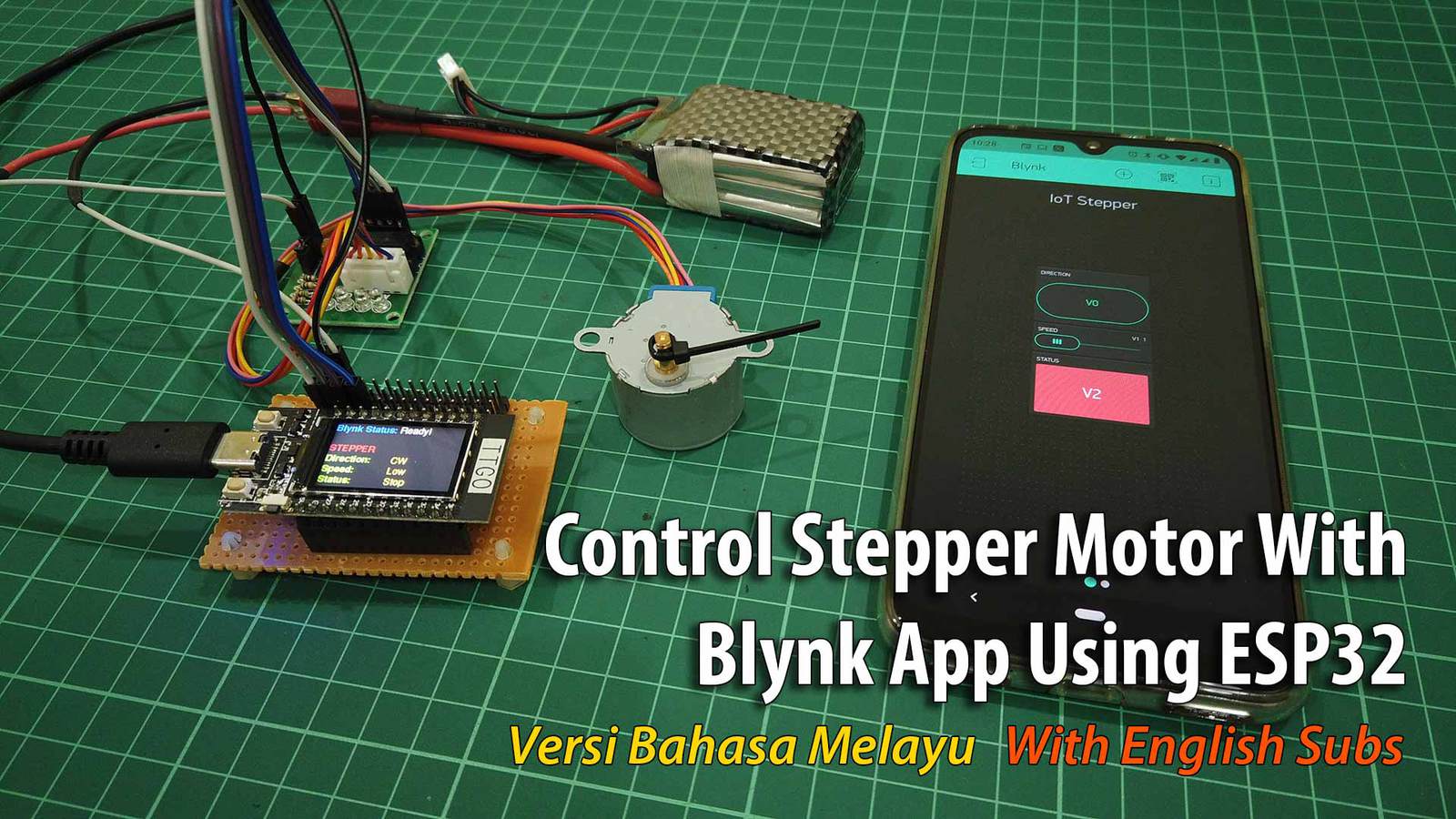 Control Stepper Motor With Blynk App Using ESP32