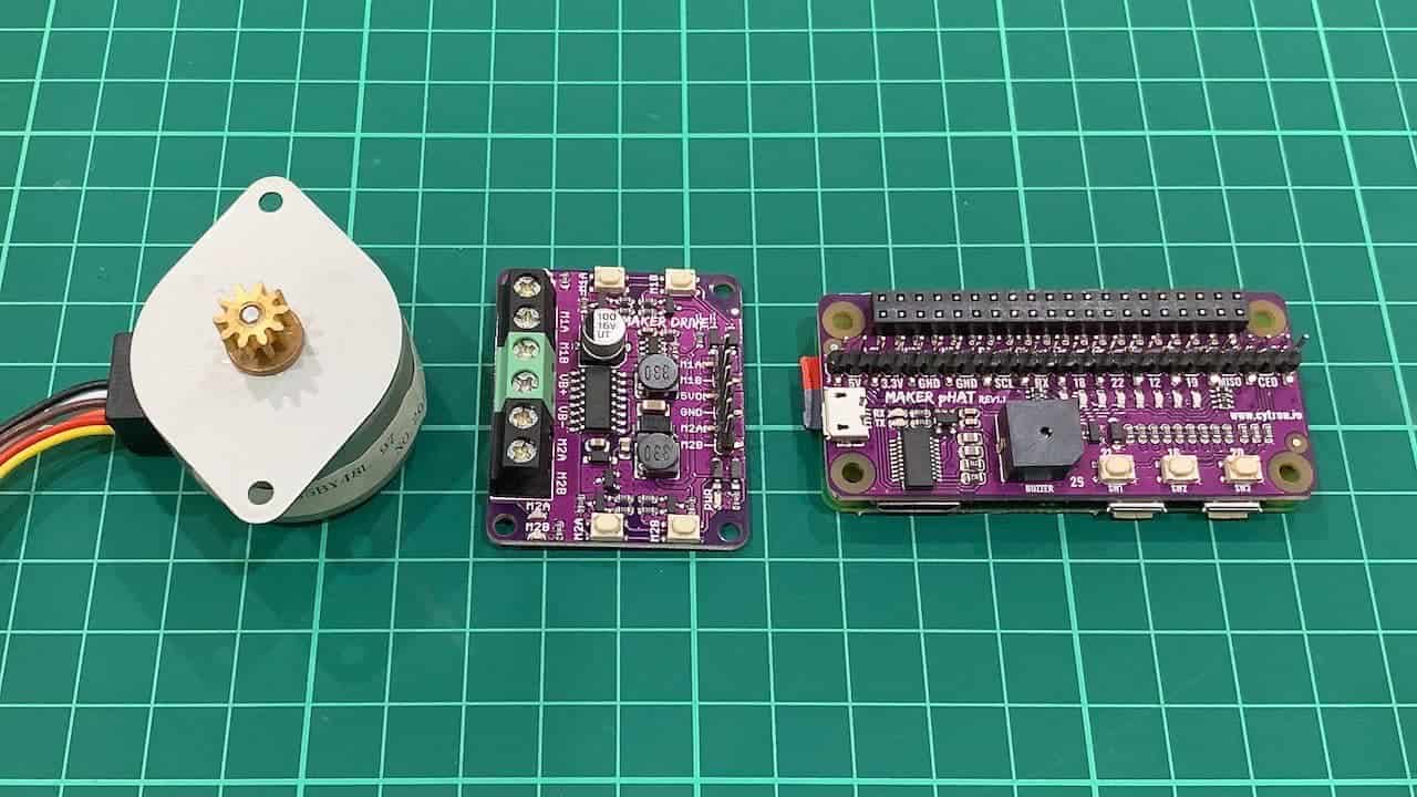 Controlling Stepper Motor Using Maker Drive and Raspberry Pi
