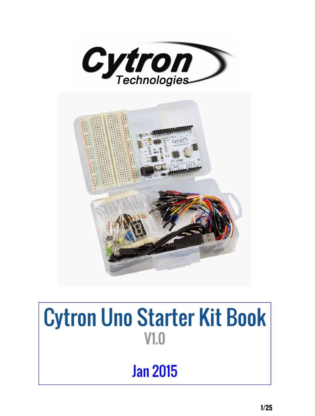 Cytron Uno Starter Kit Book