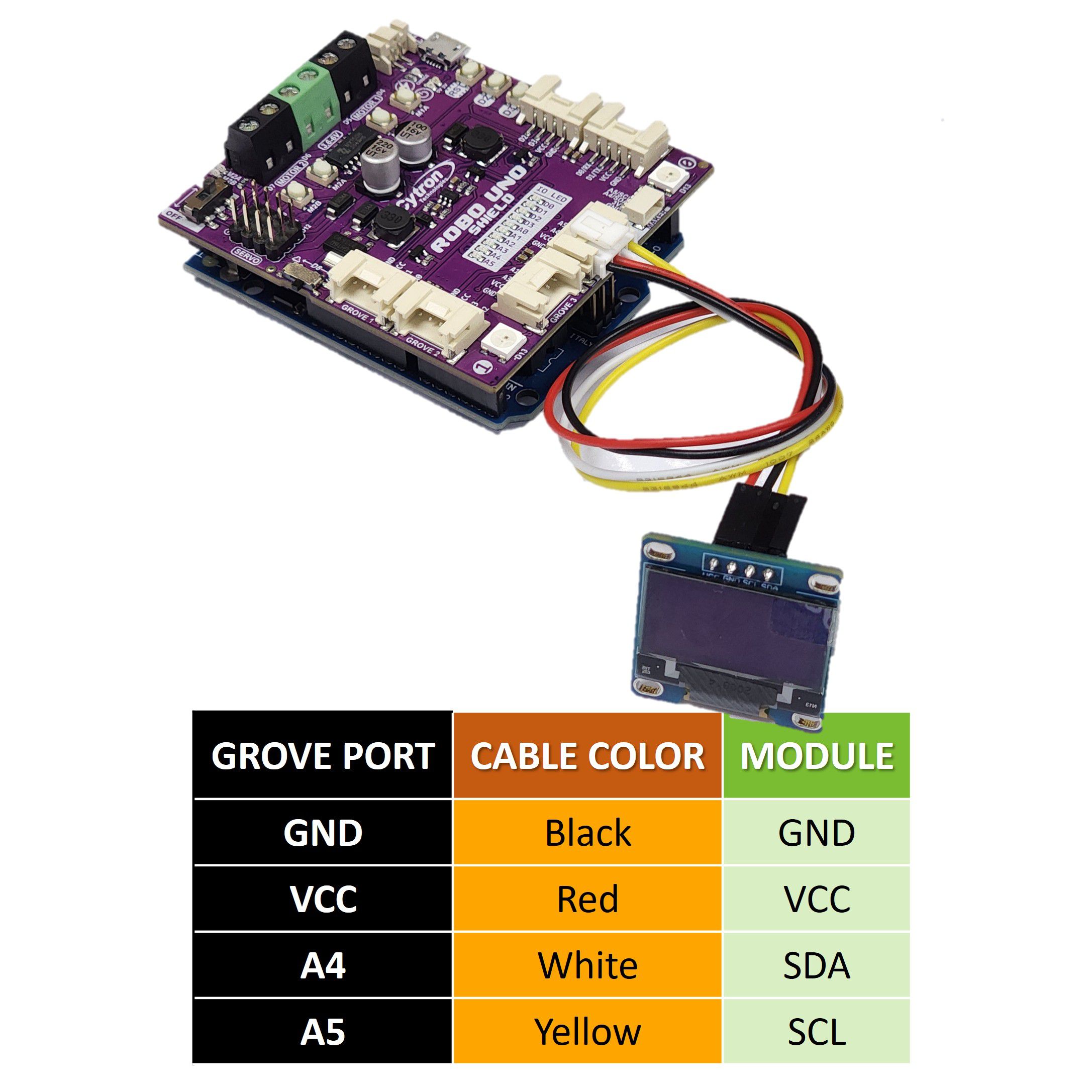Displaying Text on SSD1315 OLED module via I2C