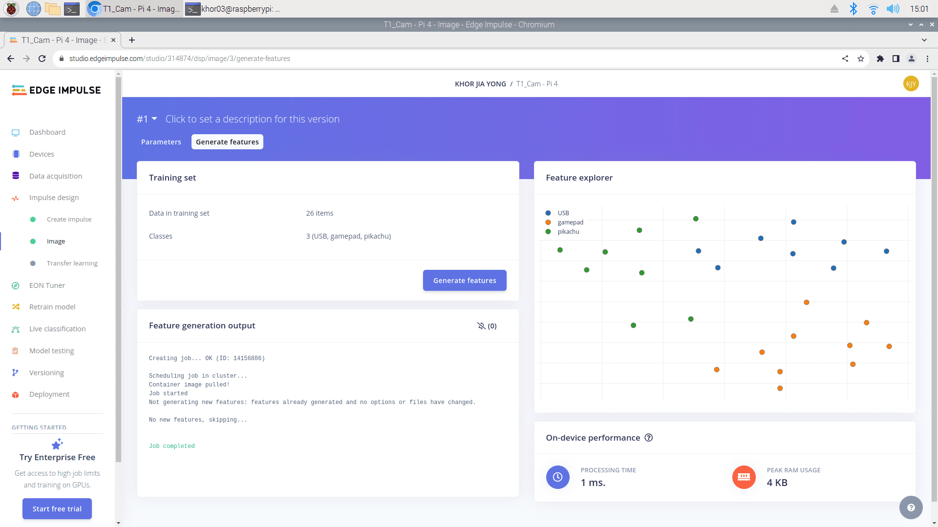 Object Classification with Edge Impulse Using Raspberry Pi 4