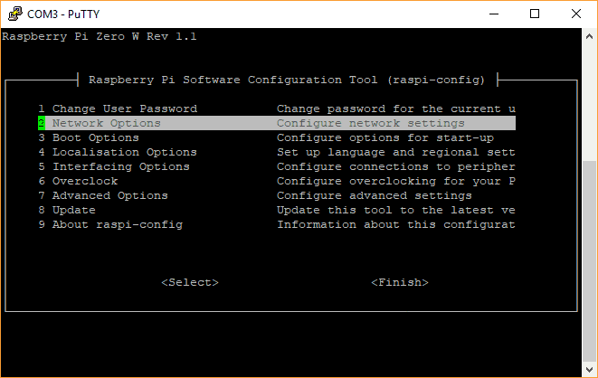 Network Options