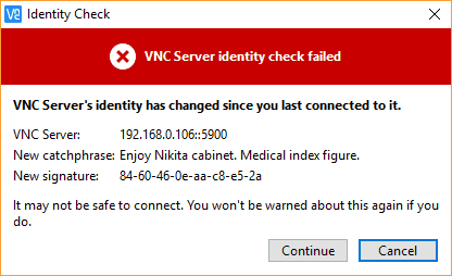 VNC Identity Check