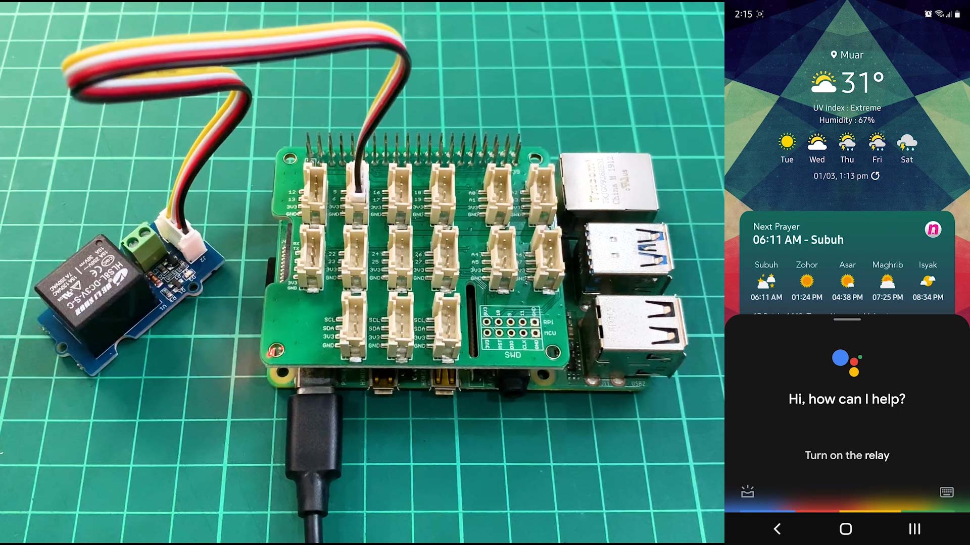 Google Assistant Controlled Raspberry Pi GPIO With IFTTT and Adafruit IO