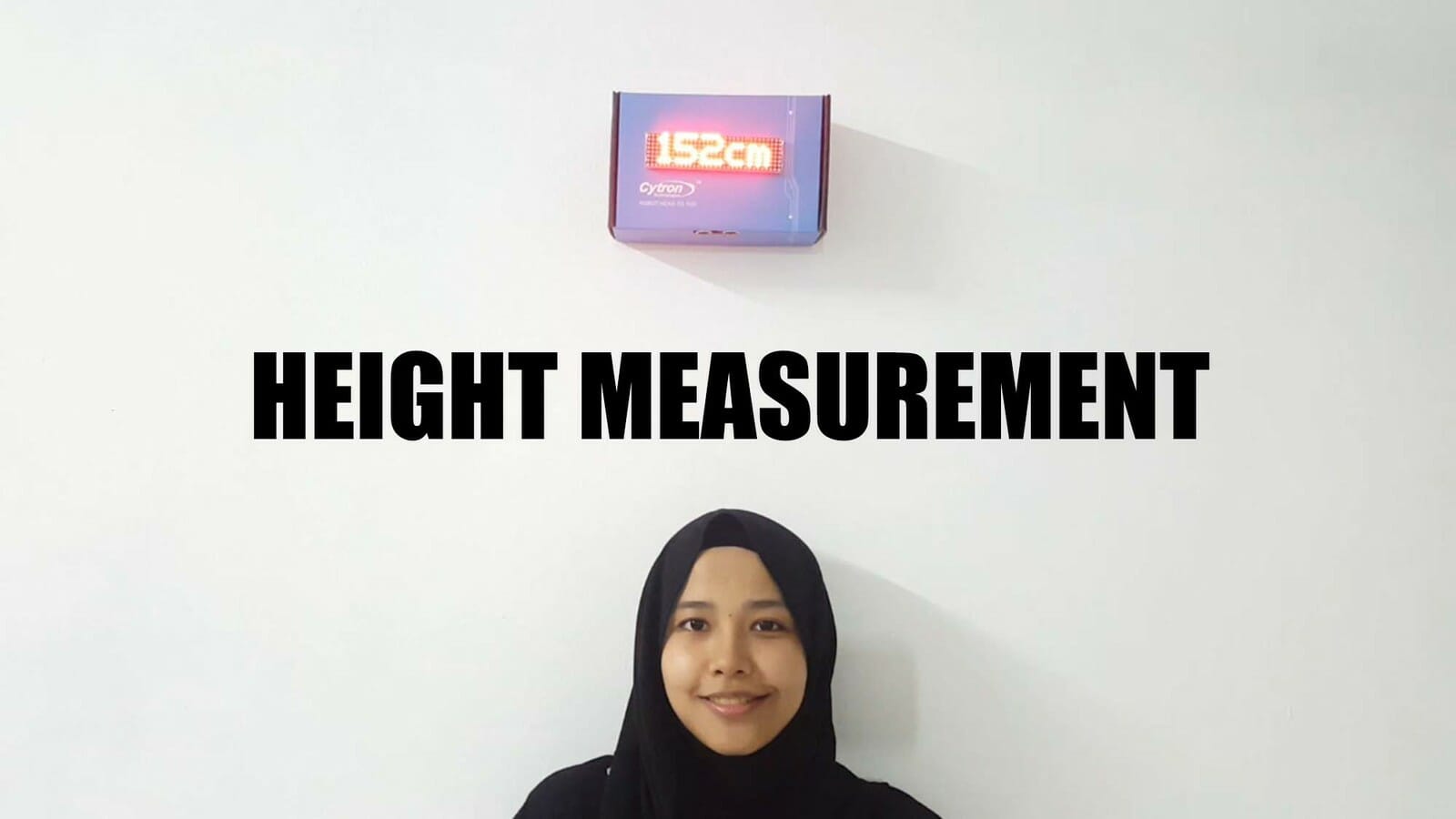Height Measurement Using Ultrasonic Sensor and Dot Matrix on Maker UNO