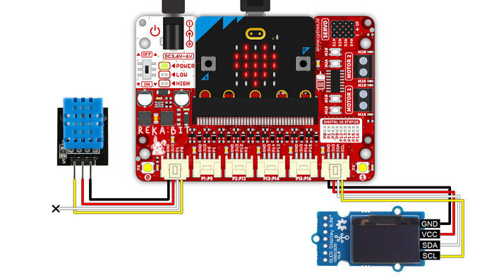 How to Use OLED with micro:bit - Display Temperature and Humidity