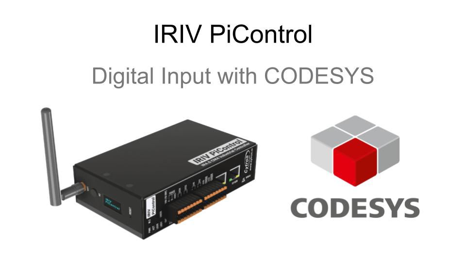 Part 2: Digital Input with Cytron IRIV PiControl and CODESYS