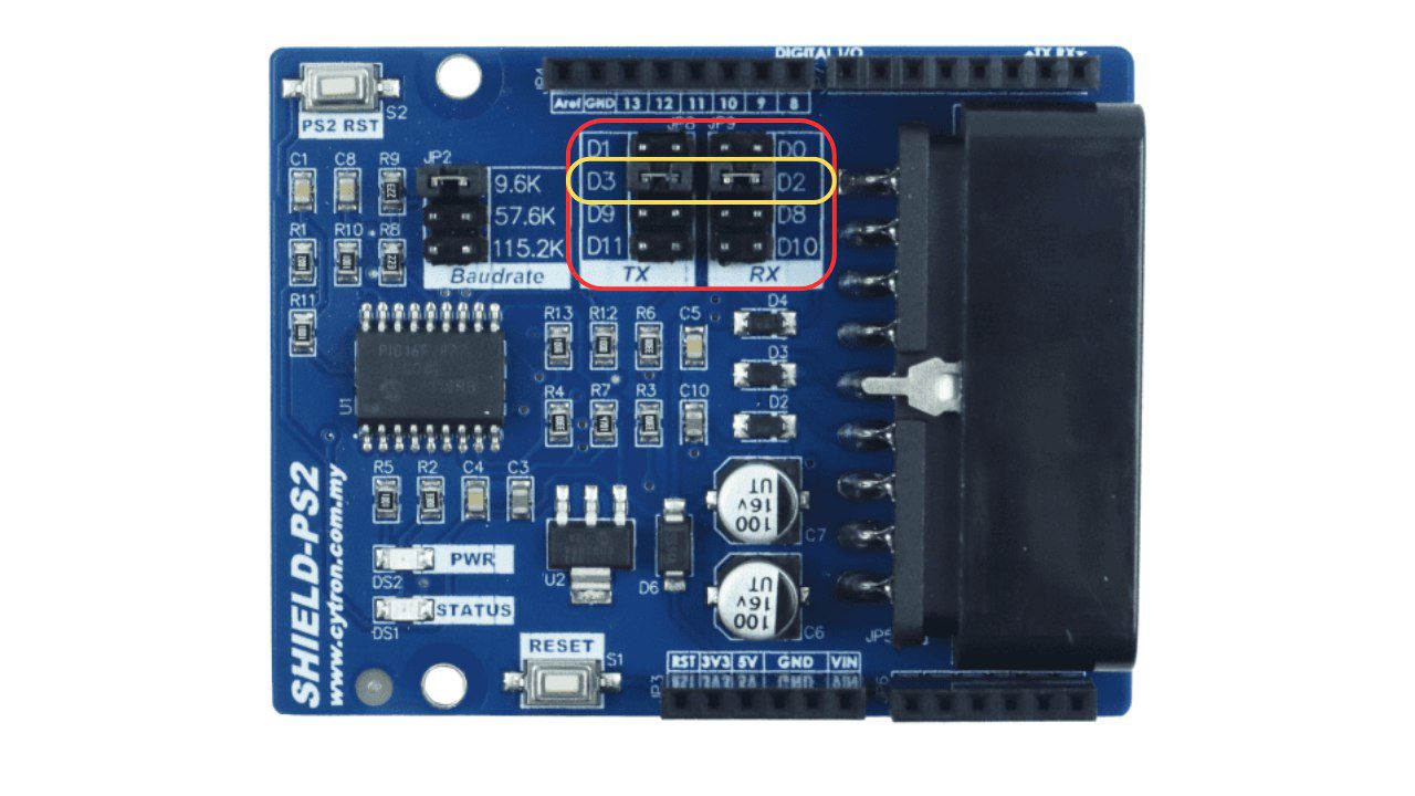 Wirelessly Control OJANBOT with PS2 Shield image.